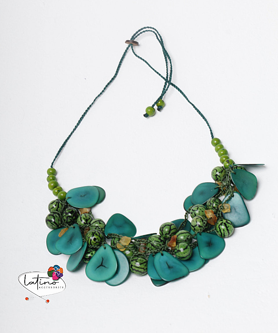Emerald Green Tagua Necklace